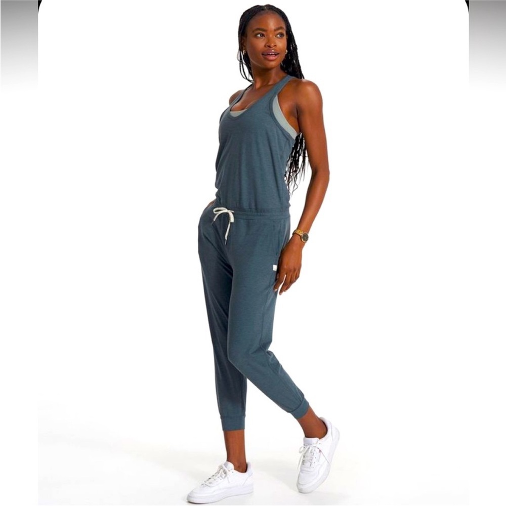 Vuori Lux Jumpsuit - Stone Heather